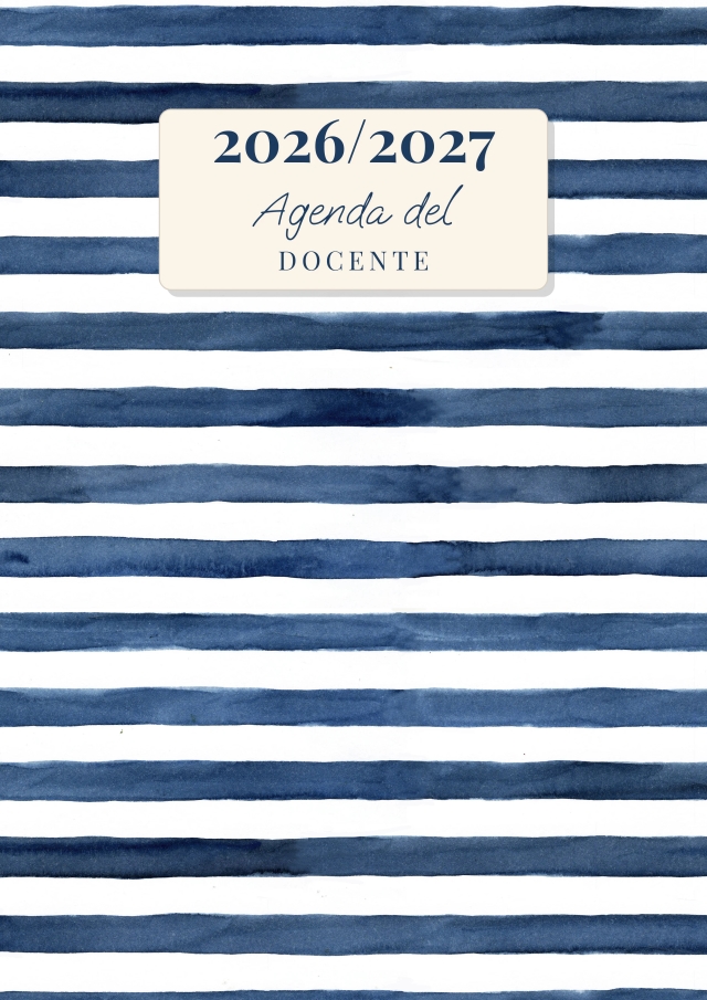 Agenda del Docente — Fiori stilizzati