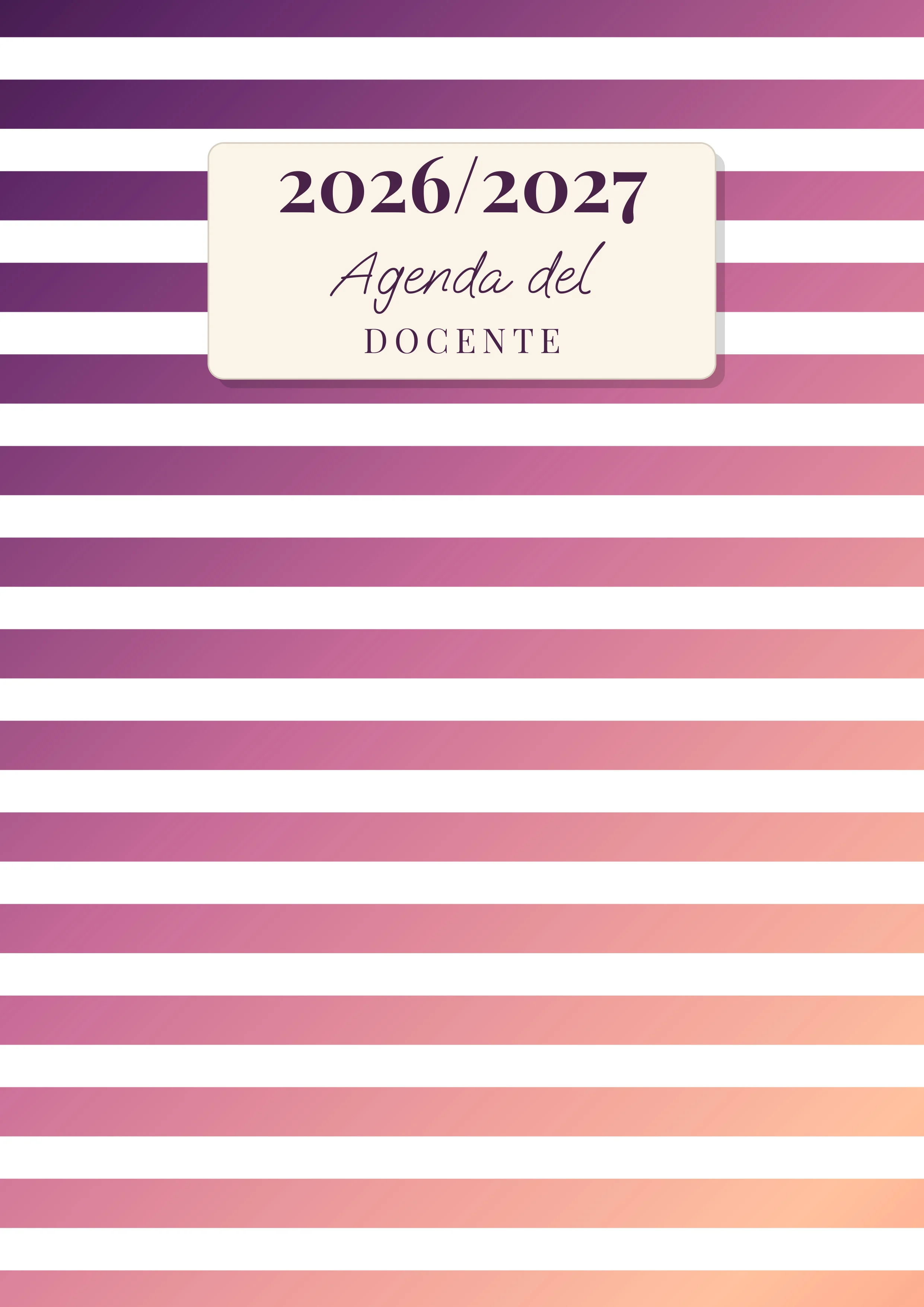Agenda del Docente — Tocchi di colore